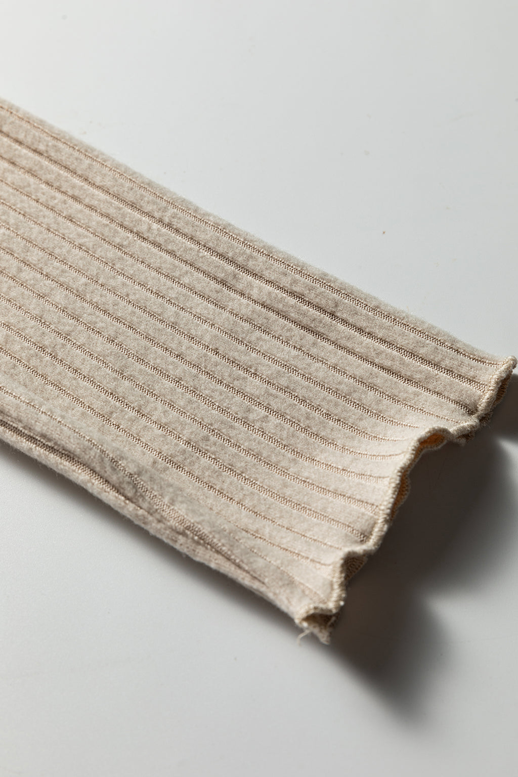 Black Lace Neckline Button Decor Lettuce Edge Long Sleeve Ribbed Top