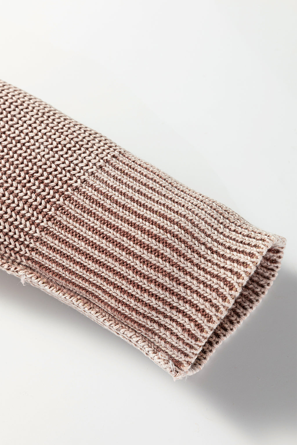 Dark Brown Mineral Wash Exposed Seam Patchwork Knit Open Sweater Cardigan