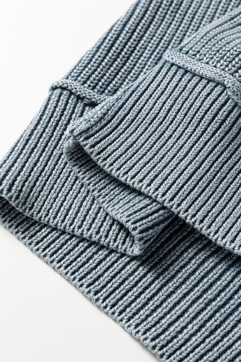 Dark Brown Mineral Wash Exposed Seam Patchwork Knit Open Sweater Cardigan