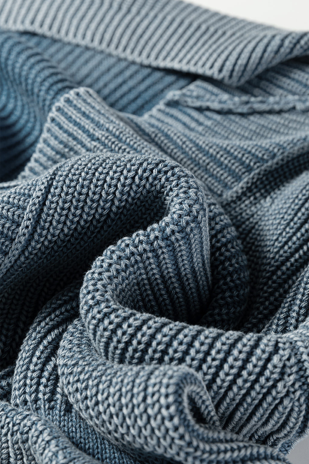 Dark Brown Mineral Wash Exposed Seam Patchwork Knit Open Sweater Cardigan