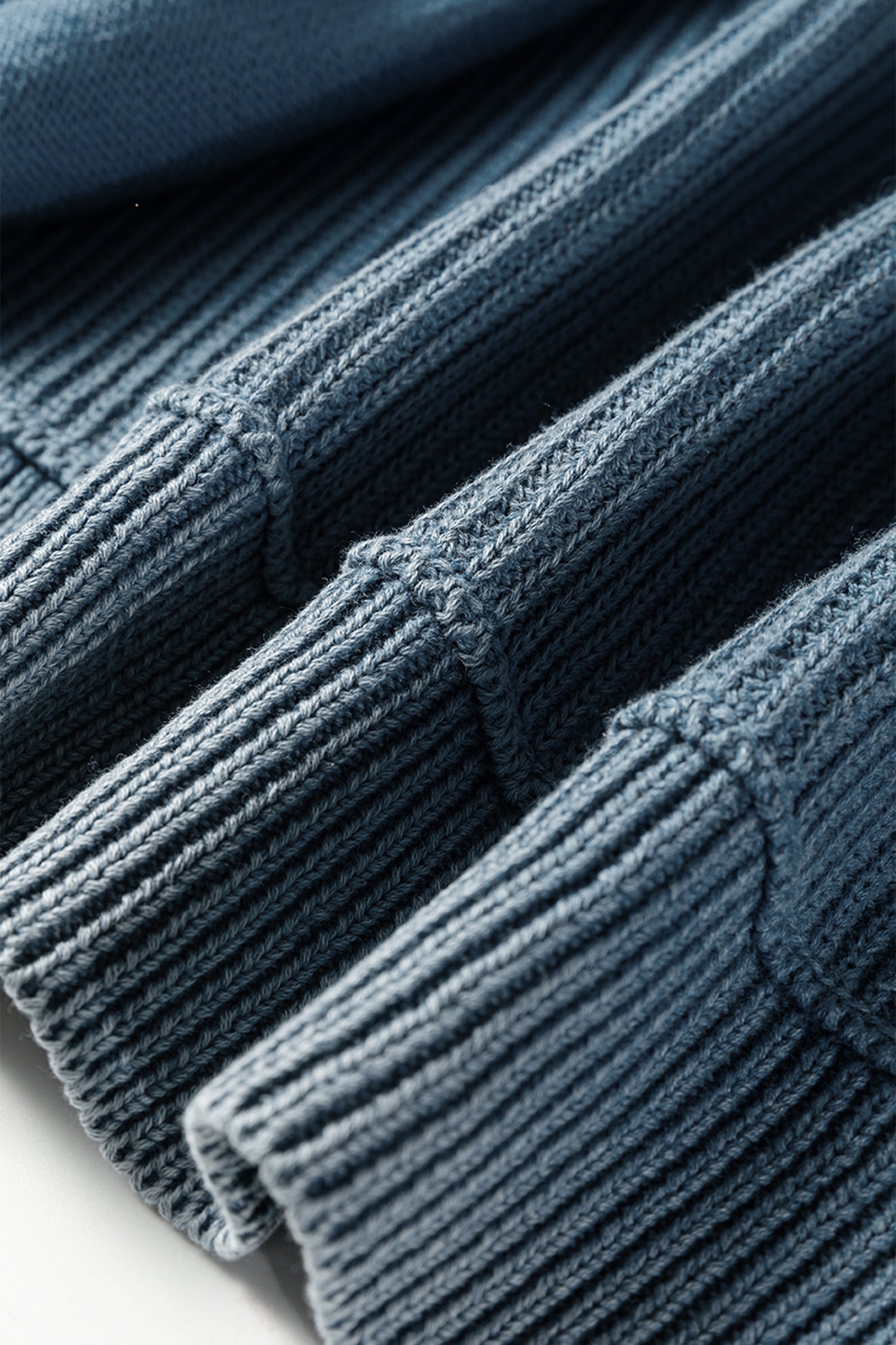 Dark Brown Mineral Wash Exposed Seam Patchwork Knit Open Sweater Cardigan